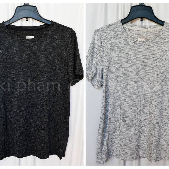 Mondetta Ladies' 2-pack Tee in black - Picture 3 of 11